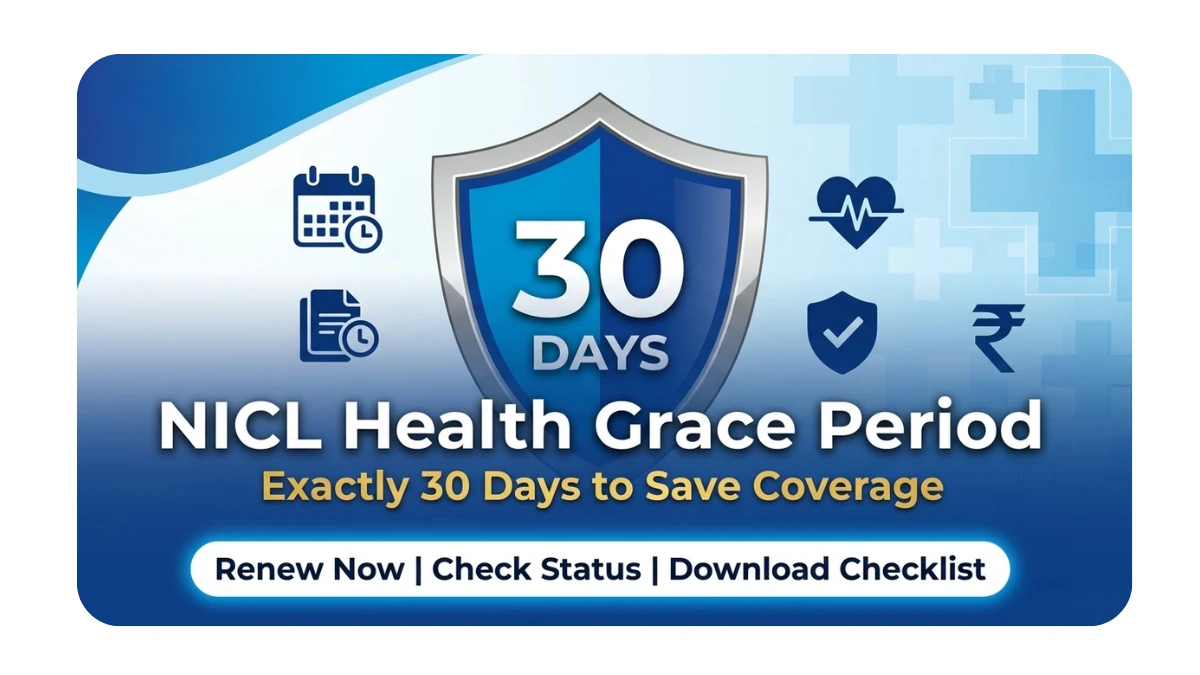 Grace period for NICL Mediclaim policy lapse 30 days health insurance guide India.
