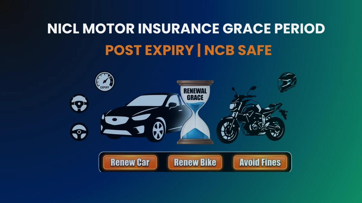 NICL car bike insurance grace period renewal 30 days motor guide India