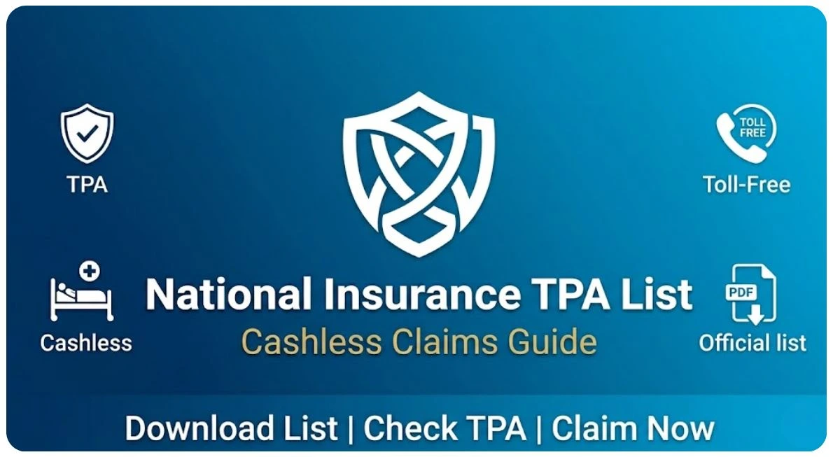 National Insurance TPA list 2026 with official contacts