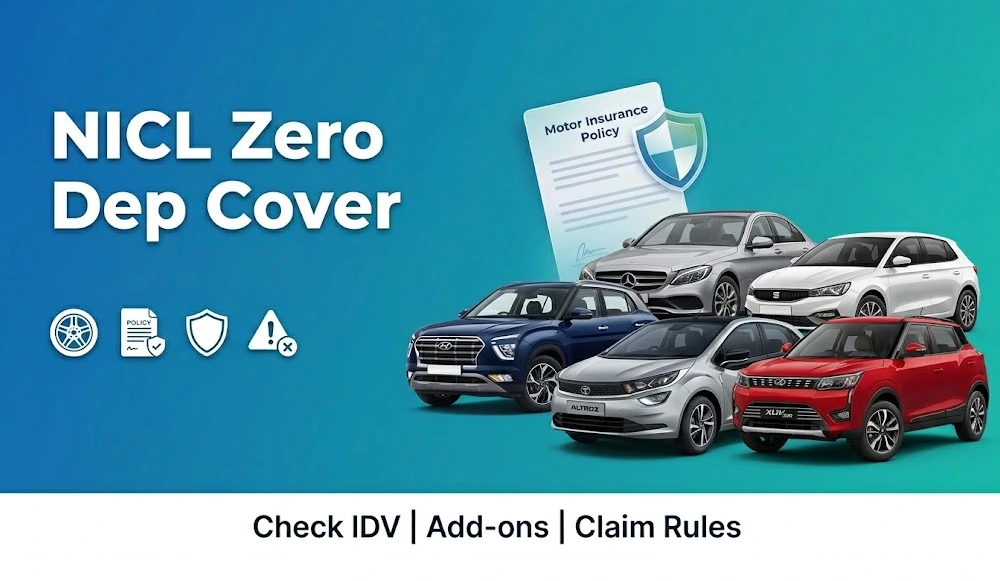 NICL zero depreciation cover alloy wheels and accessories guide